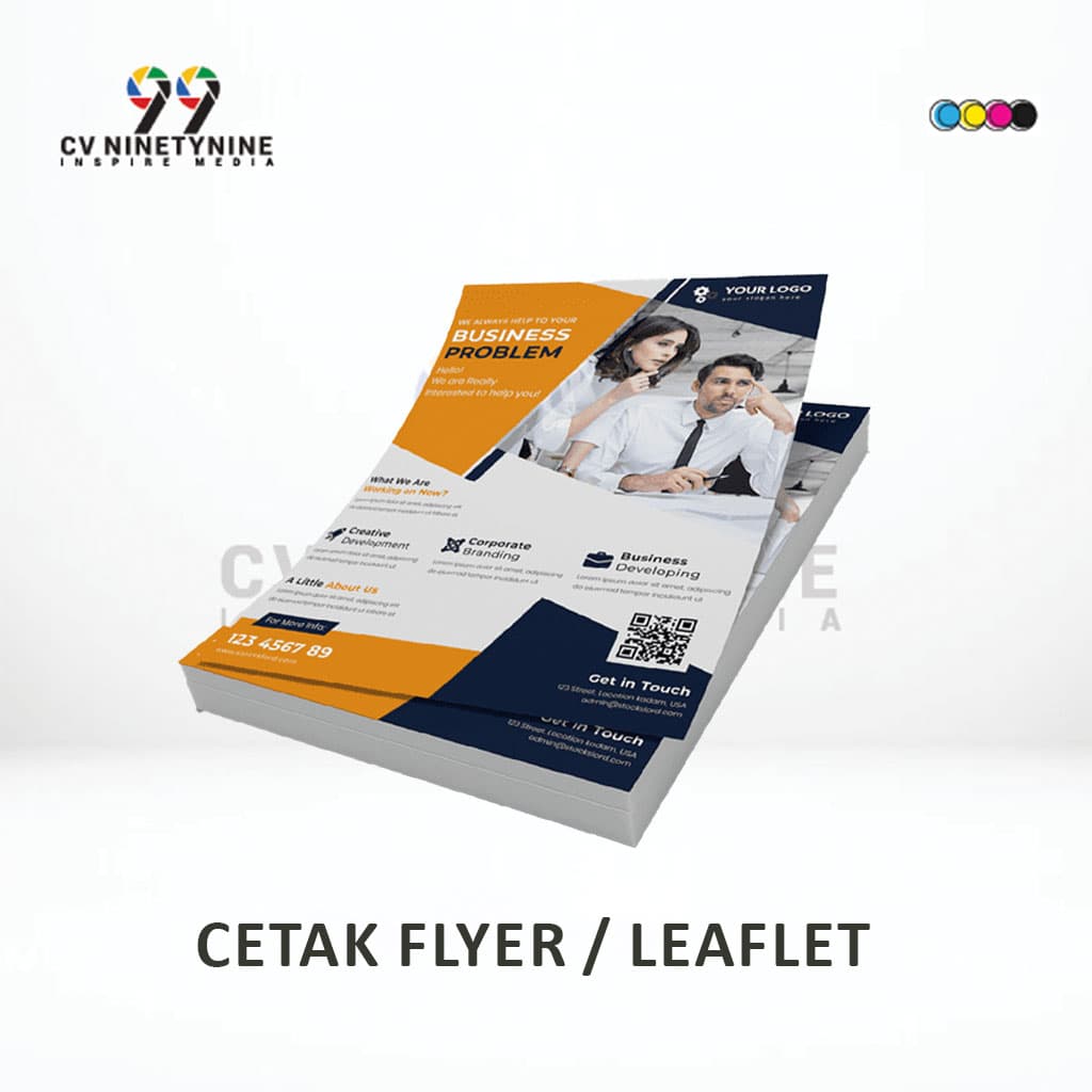 Cetak Flyer Brosur 1 Rim A4, A5 art paper 150gsm  Digital Printing Sehari jadi