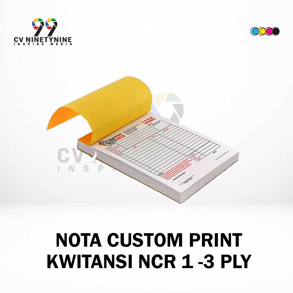 Cetak Nota Custom Print Kwitansi Ncr 1 ply, 2 Ply, 3 Ply, 4 Ply A5, A6 2 layer, 3 Layer