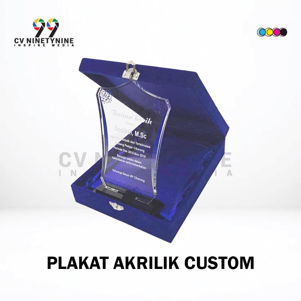 Plakat Akrilik Custom / Piala Acrylic Tropi / Trophy Print