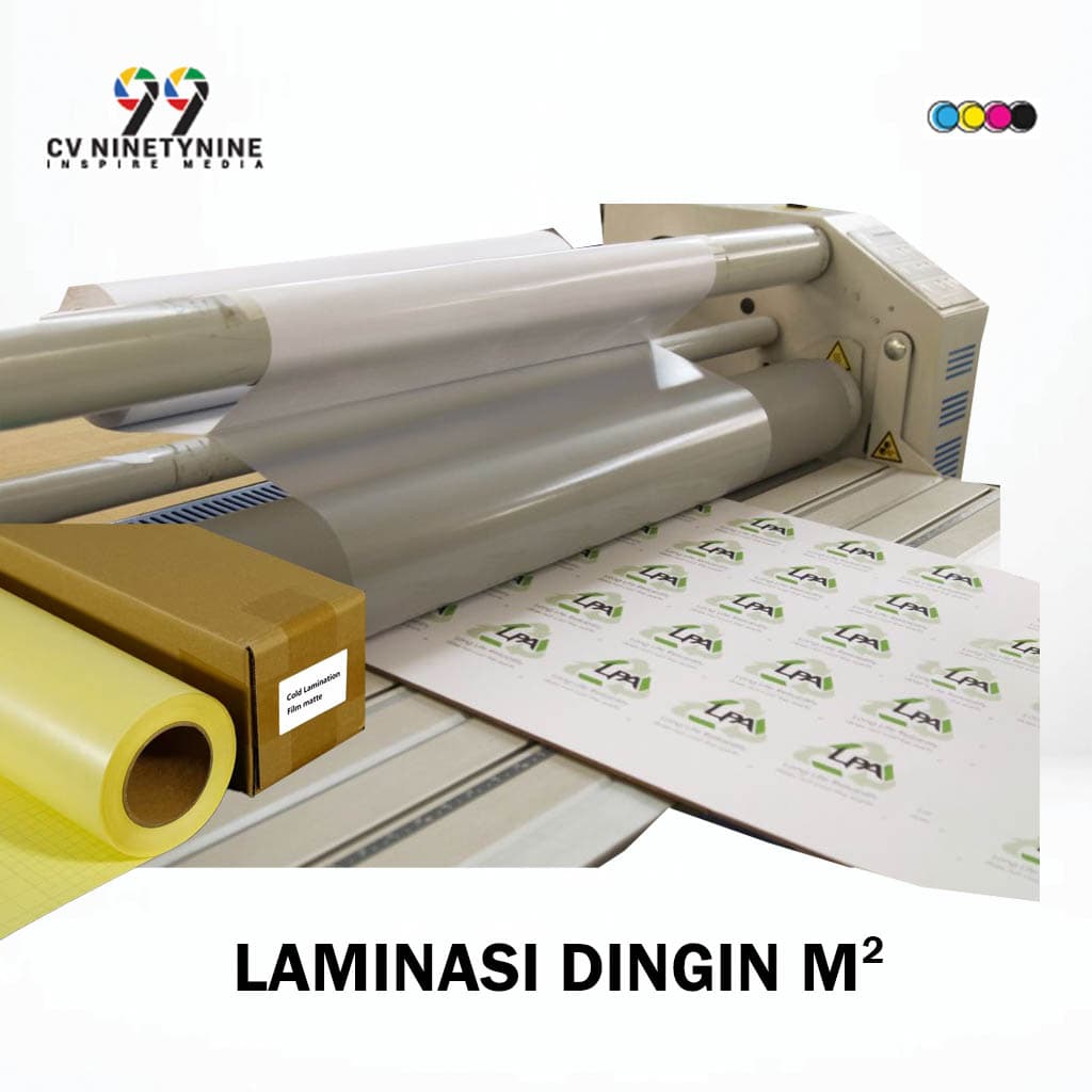 Laminasi  Dingin Meteren M2 (Roll  100cm/ 120cm / 150cm)