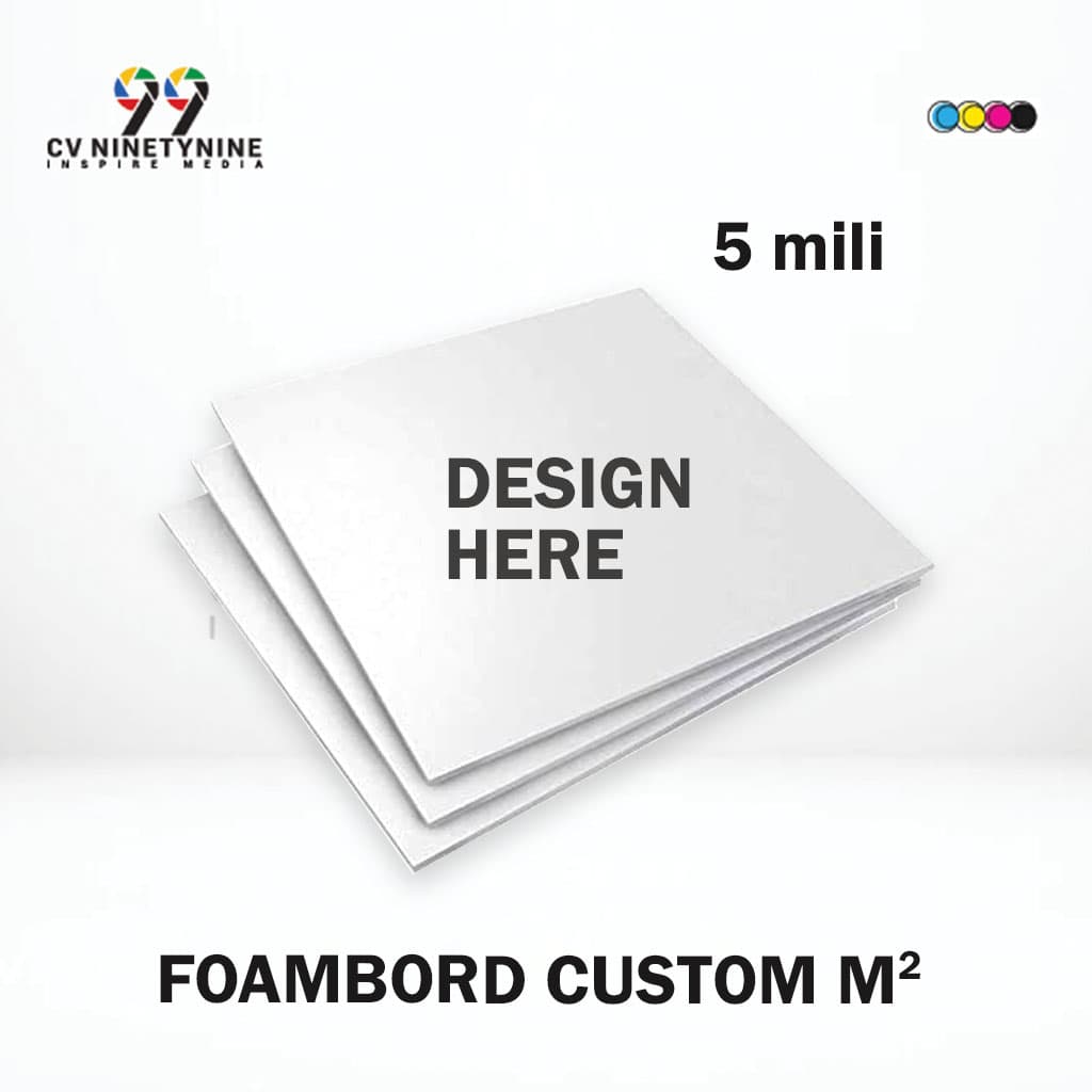 Cetak Paper Foamboard  5 mili