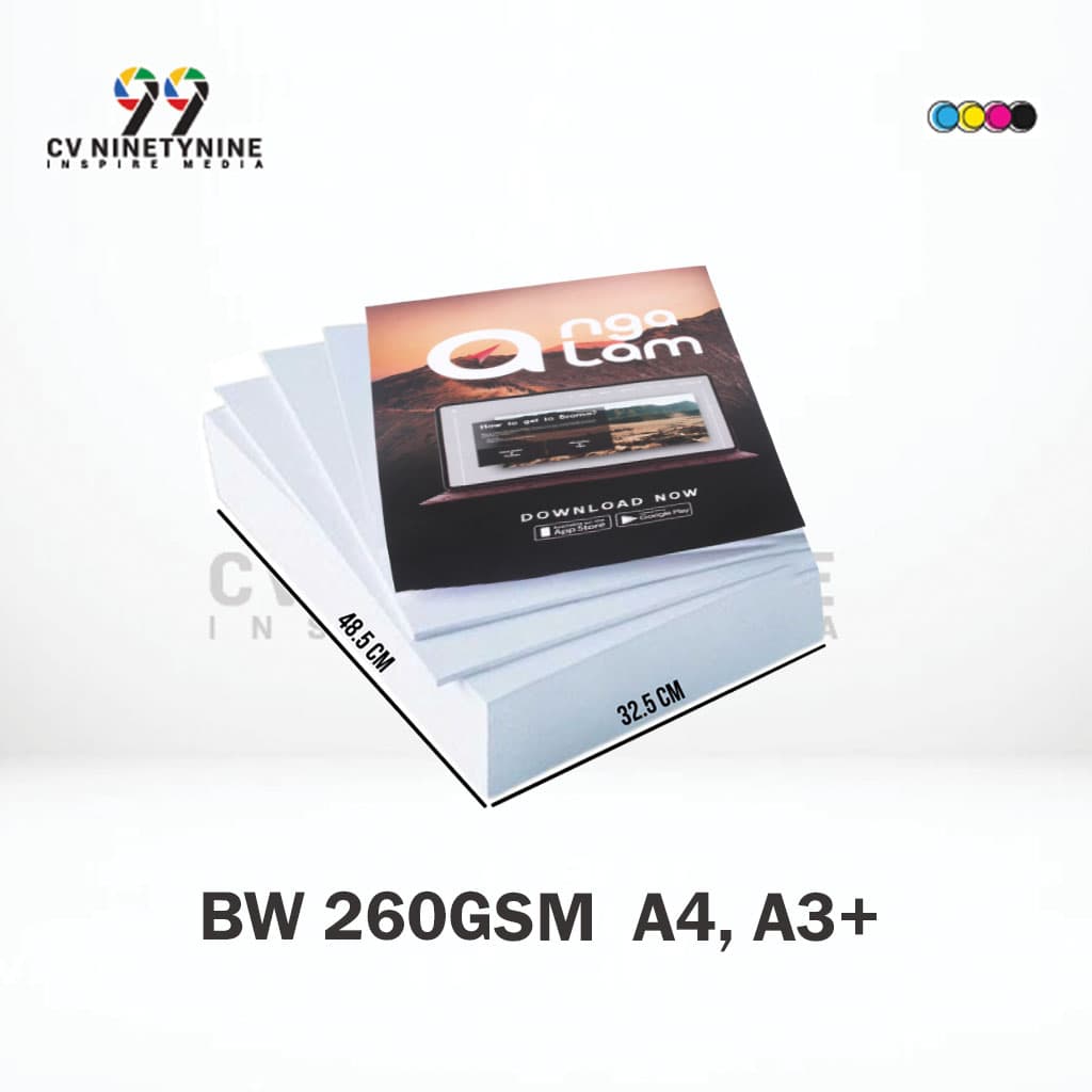 Cetak BW A3 260gsm