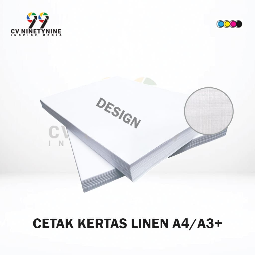 Cetak Kertas Linen A4, A3