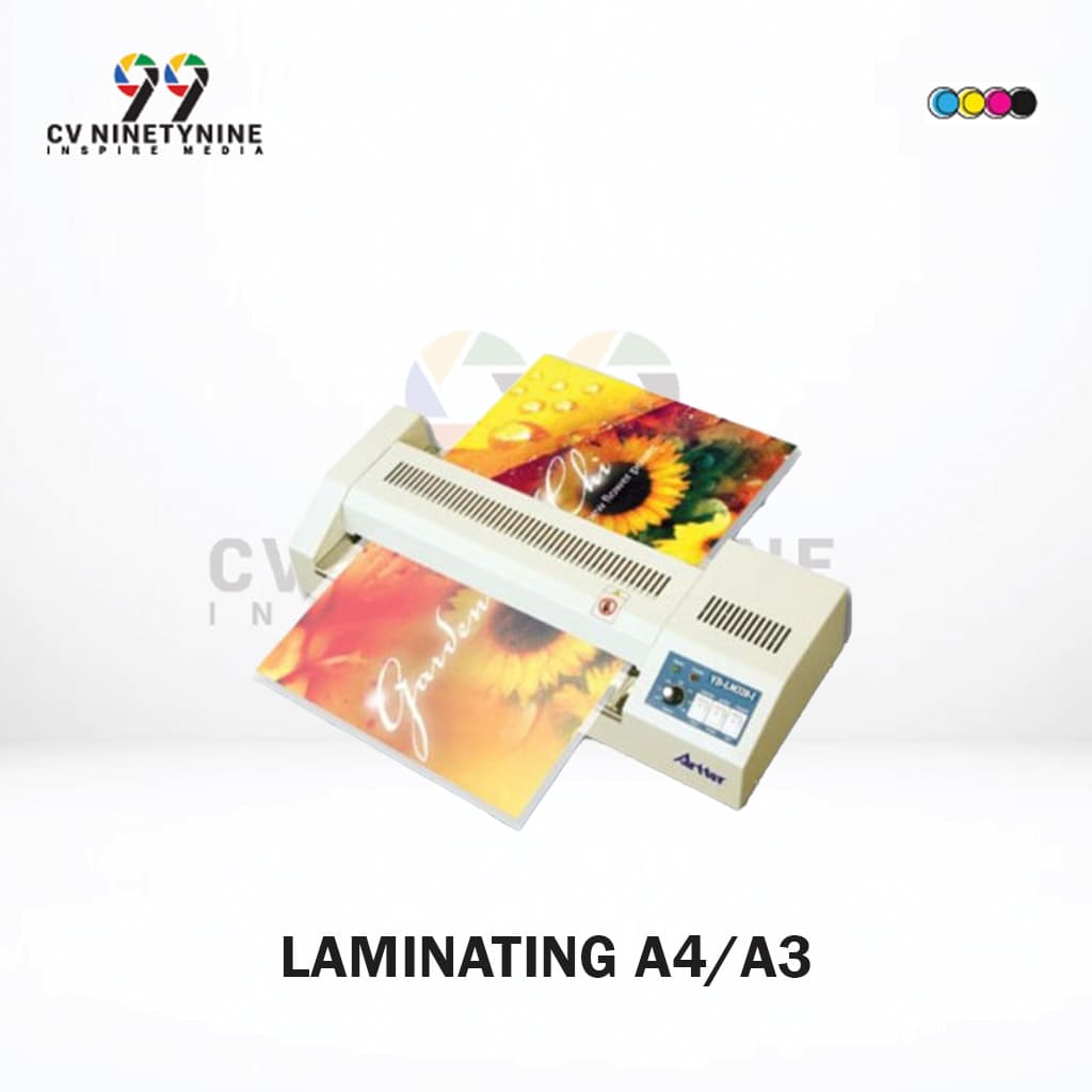 Laminating A4, A3